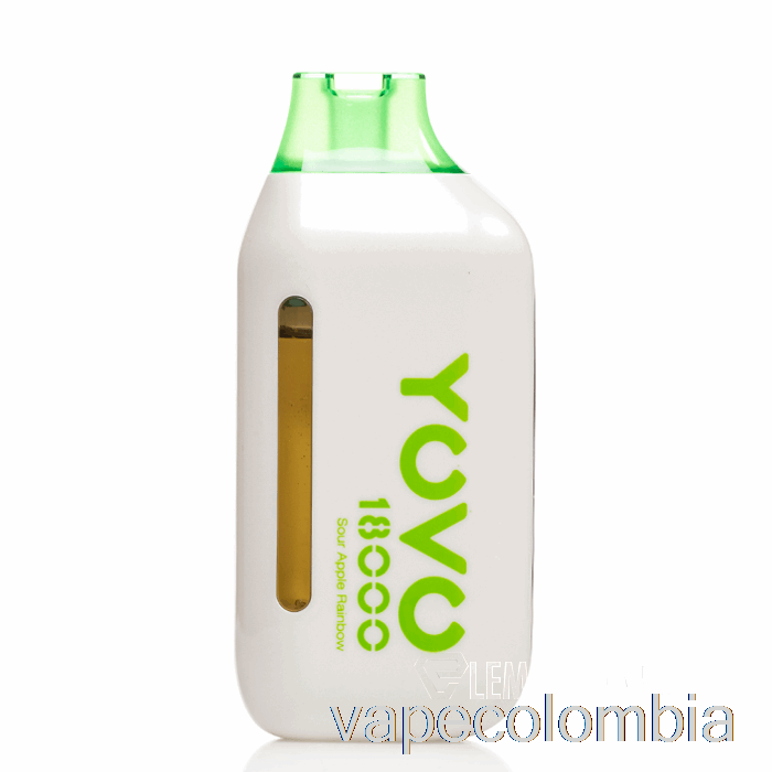 Kit Completo De Vapeo Yovo Ultra 18000 Desechable Manzana Agria Arcoiris
